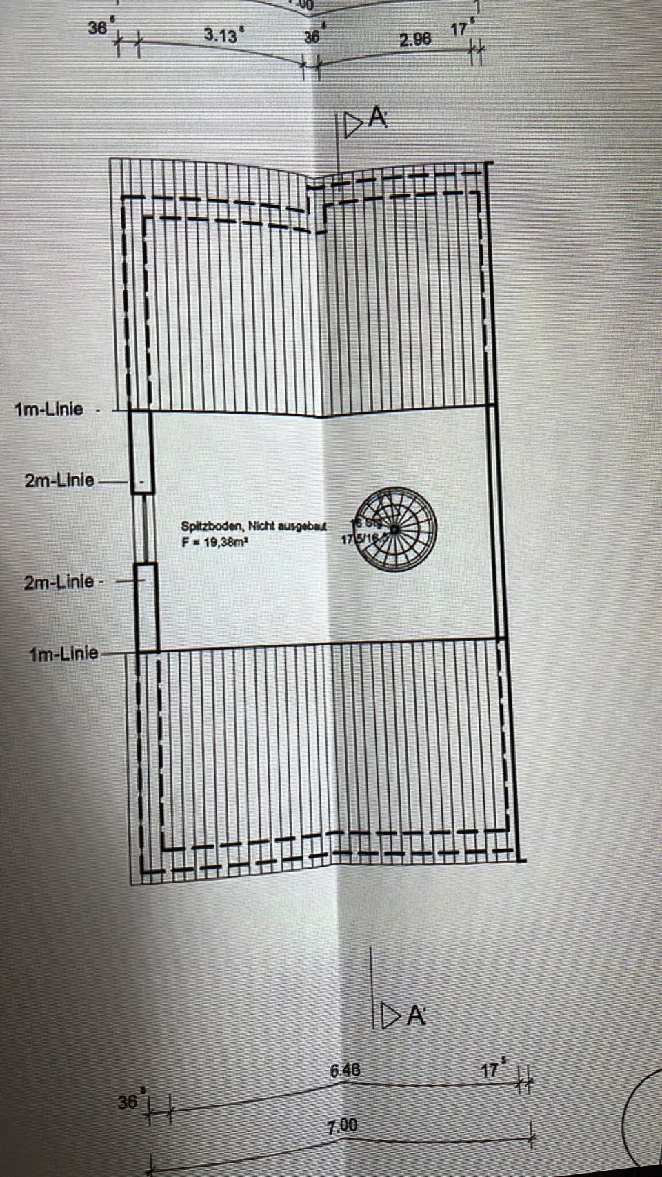 Grundriss Spitzboden